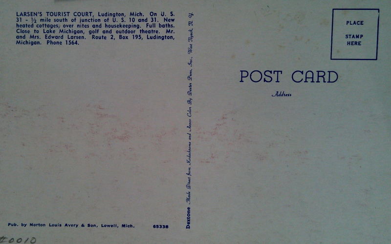 Nova Motel (Larsens Tourist Court) - Old Postcard (newer photo)